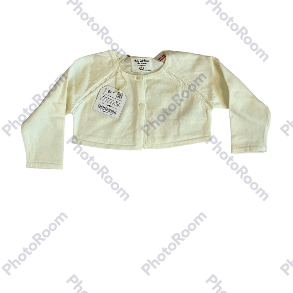 Zara Baby Girl off white Cardigan Sweater NWT